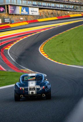 LE MANS CLASSIC SERIES 2026 - SPA-CLASSIC 77 GREENHALGH Robin (che), GREENHALGH Alan (gbr), Shelby Cobra 289 1965, Sixties Endurance, action during the 2026 Spa-Classic, 2nd round of the Le Mans Classic Series 2026, from May 22 to 24 in Circuit de Spa-Francorchamps, in Stavelot, Belgium - StavelotBelgium  Copyright: xDamienxSaulnierx