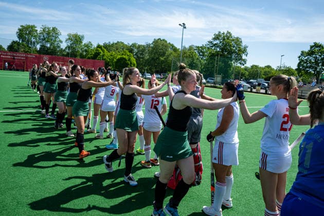 BHC 1 Ladies Club Raffelberg Field Hockey, 2 Playdown Match, 1 Bundesliga, Women Bremen, Germany, 23 05 26 BHC 1 Ladies Club Raffelberg at Bremer Hockey Club e V on 23 05 2026 in Bremen, Germany Photo by Axel Kaste Bremen Bremer Hockey Club e V Free Hanseatic City of Bremen Germany BHC Damen - Raffelberg 3-1 23.5.26 LR-4314