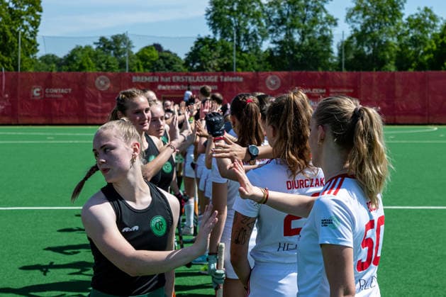 BHC 1 Ladies Club Raffelberg Field Hockey, 2 Playdown Match, 1 Bundesliga, Women Bremen, Germany, 23 05 26 BHC 1 Ladies Club Raffelberg at Bremer Hockey Club e V on 23 05 2026 in Bremen, Germany Photo by Axel Kaste Bremen Bremer Hockey Club e V Free Hanseatic City of Bremen Germany BHC Damen - Raffelberg 3-1 23.5.26 LR-4323
