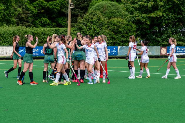 BHC 1 Ladies Club Raffelberg Field Hockey, 2 Playdown Match, 1 Bundesliga, Women Bremen, Germany, 23 05 26 BHC 1 Ladies Club Raffelberg at Bremer Hockey Club e V on 23 05 2026 in Bremen, Germany Photo by Axel Kaste Bremen Bremer Hockey Club e V Free Hanseatic City of Bremen Germany BHC Damen - Raffelberg 3-1 23.5.26 LR-4883