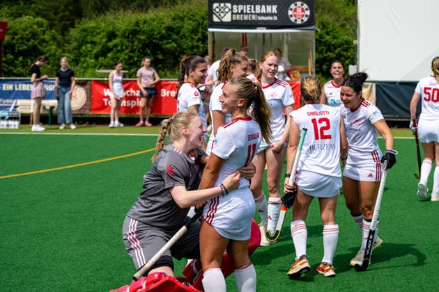 BHC 1 Ladies Club Raffelberg Field Hockey, 2 Playdown Match, 1 Bundesliga, Women Bremen, Germany, 23 05 26 BHC 1 Ladies Club Raffelberg at Bremer Hockey Club e V on 23 05 2026 in Bremen, Germany Photo by Axel Kaste Bremen Bremer Hockey Club e V Free Hanseatic City of Bremen Germany BHC Damen - Raffelberg 3-1 23.5.26 LR-4897