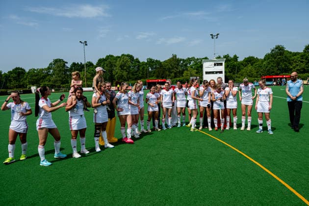 BHC 1 Ladies Club Raffelberg Field Hockey, 2 Playdown Match, 1 Bundesliga, Women Bremen, Germany, 23 05 26 BHC 1 Ladies Club Raffelberg at Bremer Hockey Club e V on 23 05 2026 in Bremen, Germany Photo by Axel Kaste Bremen Bremer Hockey Club e V Free Hanseatic City of Bremen Germany BHC Damen - Raffelberg 3-1 23.5.26 LR-4936
