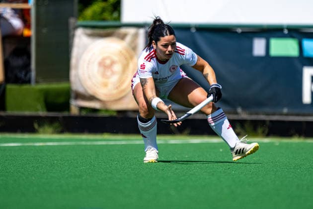 BHC 1 Damen Club Raffelberg Feldhockey, 2 Playdown Spiel, 1 Bundesliga, Frauen Bremen, Germany, 23 05 26 BHC 1 Damen Club Raffelberg im Bremer Hockey Club e V am 23 05 2026 in Bremen, Germany Photo by Axel Kaste Delfina Granatto Bremen Bremer Hockey Club e V Freie Hansestadt Bremen Germany BHC Damen - Raffelberg 3-1 23.5.26 LR-3702