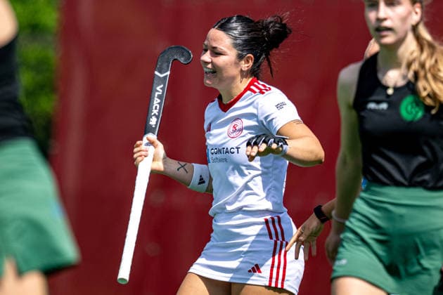 BHC 1 Damen Club Raffelberg Feldhockey, 2 Playdown Spiel, 1 Bundesliga, Frauen Bremen, Deutschland, 23 05 26 BHC 1 Damen Club Raffelberg im Bremer Hockey Club e V am 23 05 2026 in Bremen, Deutschland Foto von Axel Kaste Tor Jubel Freude bei Delfina Granatto Bremen Bremer Hockey Club e V Freie Hansestadt Bremen Deutschland BHC Damen - Raffelberg 3-1 23.5.26 LR-3769