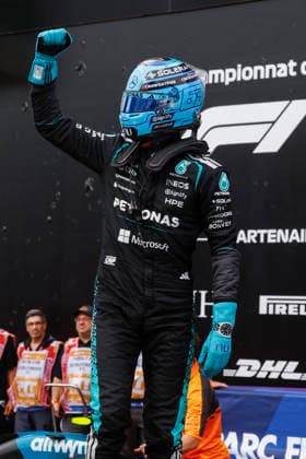 Montreal 2026, Montreal, Quebec, Canada, FIA F1 GP Canada, 63 RUSSELL George gbr , Mercedes AMG F1 Team W17 winning pole position, Qualifying Montreal Canada