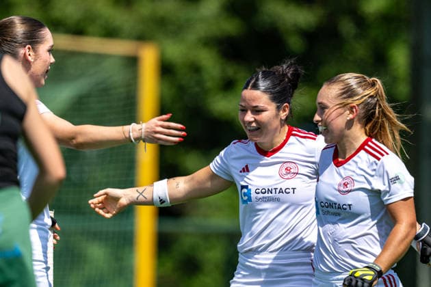 BHC 1 Damen Club Raffelberg Feldhockey, 2 Playdown Spiel, 1 Bundesliga, Frauen Bremen, Deutschland, 23 05 26 BHC 1 Damen Club Raffelberg im Bremer Hockey Club e V am 23 05 2026 in Bremen, Deutschland Foto von Axel Kaste Jubel über das 1 0 von Delfina Granatto Bremen Bremer Hockey Club e V Freie Hansestadt Bremen Deutschland BHC Damen - Raffelberg 3-1 23.5.26 LR-3770