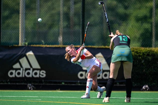 BHC 1 Womens Club Raffelberg Field Hockey, 2 Playdown Match, 1 Bundesliga, Women Bremen, Germany, 23 05 26 BHC 1 Womens Club Raffelberg at Bremer Hockey Club e V on 23 05 2026 in Bremen, Germany Photo by Axel Kaste Schlenzball Lena Frerichs, BHC Bremen Bremer Hockey Club e V Free Hanseatic City of Bremen Germany BHC Damen - Raffelberg 3-1 23.5.26 LR-3814