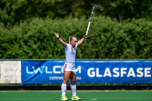BHC 1 Ladies Club Raffelberg Field Hockey, 2 Playdown Match, 1 Bundesliga, Women Bremen, Germany, 23 05 26 BHC 1 Ladies Club Raffelberg at Bremer Hockey Club e V on 23 05 2026 in Bremen, Germany Photo by Axel Kaste Delfina Gerula Bremen Bremer Hockey Club e V Free Hanseatic City of Bremen Germany BHC Damen - Raffelberg 3-1 23.5.26 LR-3823