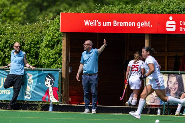 BHC 1 Womens Club Raffelberg Field Hockey, 2 Playdown Match, 1 Bundesliga, Women Bremen, Germany, 23 05 26 BHC 1 Womens Club Raffelberg at Bremer Hockey Club e V on 23 05 2026 in Bremen, Germany Photo by Axel Kaste Florian Keller Head Coach BHC Bremen Bremer Hockey Club e V Free Hanseatic City of Bremen Germany BHC Damen - Raffelberg 3-1 23.5.26 LR-3882