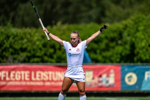 BHC 1 Damen Club Raffelberg Feldhockey, 2 Playdown Spiel, 1 Bundesliga, Frauen Bremen, Germany, 23 05 26 BHC 1 Damen Club Raffelberg im Bremer Hockey Club e V am 23 05 2026 in Bremen, Germany Photo by Axel Kaste Delfina Granatto Bremen Bremer Hockey Club e V Freie Hansestadt Bremen Germany BHC Damen - Raffelberg 3-1 23.5.26 LR-3899