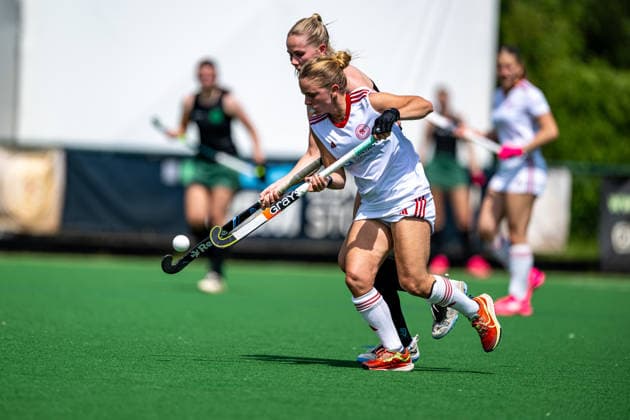 BHC 1 Damen Club Raffelberg Feldhockey, 2 Playdown Spiel, 1 Bundesliga, Frauen Bremen, Germany, 23 05 26 BHC 1 Damen Club Raffelberg im Bremer Hockey Club e V am 23 05 2026 in Bremen, Germany Photo by Axel Kaste Manuela Ghigliotti Bremen Bremer Hockey Club e V Freie Hansestadt Bremen Germany BHC Damen - Raffelberg 3-1 23.5.26 LR-4033