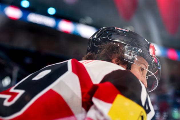 Ice hockey, Eishockey - IIHF WC 2026 ZURICH,SWITZERLAND,23.MAY.26 - ICE HOCKEY - IIHF Ice Hockey World Championship, WM, Weltmeisterschaft 2026, group stage, Austria vs Germany. Image shows Vinzenz Rohrer (AUT).  GEPAxpictures xMaticxKlansek