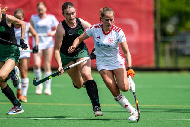 BHC 1 Ladies Club Raffelberg Field Hockey, 2 Playdown Match, 1 Bundesliga, Women Bremen, Germany, 23 05 26 BHC 1 Ladies Club Raffelberg at Bremer Hockey Club e V on 23 05 2026 in Bremen, Germany Photo by Axel Kaste Right Lena Frerichs BHC Bremen Bremer Hockey Club e V Free Hanseatic City of Bremen Germany BHC Damen - Raffelberg 3-1 23.5.26 LR-4129