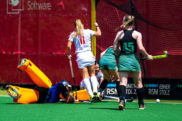 BHC 1 Ladies Club Raffelberg Field Hockey, 2 Playdown Match, 1 Bundesliga, Women Bremen, Germany, 23 05 26 BHC 1 Ladies Club Raffelberg at Bremer Hockey Club e V on 23 05 2026 in Bremen, Germany Photo by Axel Kaste Goal Shot Delfina Granatto, BHC Bremen Bremer Hockey Club e V Free Hanseatic City of Bremen Germany BHC Damen - Raffelberg 3-1 23.5.26 LR-4476