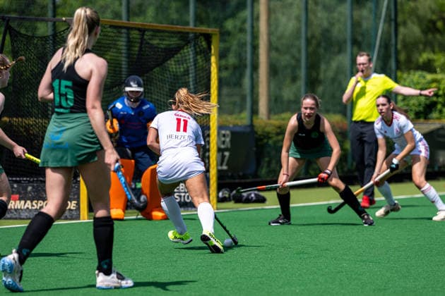 BHC 1 Ladies Club Raffelberg Field Hockey, 2 Playdown Match, 1 Bundesliga, Women Bremen, Germany, 23 05 26 BHC 1 Ladies Club Raffelberg at Bremer Hockey Club e V on 23 05 2026 in Bremen, Germany Photo by Axel Kaste Delfina Gerula Bremen Bremer Hockey Club e V Free Hanseatic City of Bremen Germany BHC Damen - Raffelberg 3-1 23.5.26 LR-4596