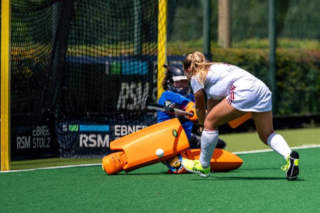 BHC 1 Ladies Club Raffelberg Field Hockey, 2 Playdown Match, 1 Bundesliga, Women Bremen, Germany, 23 05 26 BHC 1 Ladies Club Raffelberg at Bremer Hockey Club e V on 23 05 2026 in Bremen, Germany Photo by Axel Kaste Delfina Gerula Bremen Bremer Hockey Club e V Free Hanseatic City of Bremen Germany BHC Damen - Raffelberg 3-1 23.5.26 LR-4608