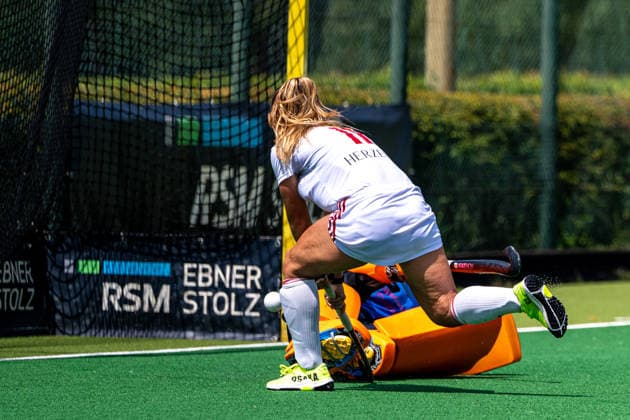 BHC 1 Ladies Club Raffelberg Field Hockey, 2 Playdown Match, 1 Bundesliga, Women Bremen, Germany, 23 05 26 BHC 1 Ladies Club Raffelberg at Bremer Hockey Club e V on 23 05 2026 in Bremen, Germany Photo by Axel Kaste Delfina Gerula Bremen Bremer Hockey Club e V Free Hanseatic City of Bremen Germany BHC Damen - Raffelberg 3-1 23.5.26 LR-4610