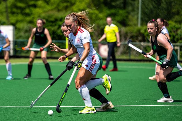 BHC 1 Ladies Club Raffelberg Field Hockey, 2 Playdown Match, 1 Bundesliga, Women Bremen, Germany, 23 05 26 BHC 1 Ladies Club Raffelberg at Bremer Hockey Club e V on 23 05 2026 in Bremen, Germany Photo by Axel Kaste Delfina Gerula Bremen Bremer Hockey Club e V Free Hanseatic City of Bremen Germany BHC Damen - Raffelberg 3-1 23.5.26 LR-4650