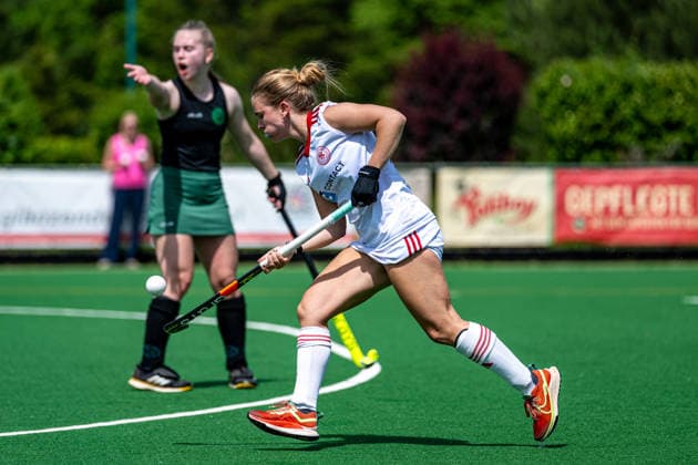 BHC 1 Damen Club Raffelberg Feldhockey, 2 Playdown Spiel, 1 Bundesliga, Frauen Bremen, Germany, 23 05 26 BHC 1 Damen Club Raffelberg im Bremer Hockey Club e V am 23 05 2026 in Bremen, Germany Photo by Axel Kaste Manuela Ghigliotti Bremen Bremer Hockey Club e V Freie Hansestadt Bremen Germany BHC Damen - Raffelberg 3-1 23.5.26 LR-4667