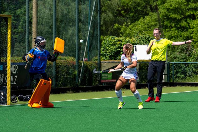 BHC 1 Ladies Club Raffelberg Field Hockey, 2 Playdown Match, 1 Bundesliga, Women Bremen, Germany, 23 05 26 BHC 1 Ladies Club Raffelberg at Bremer Hockey Club e V on 23 05 2026 in Bremen, Germany Photo by Axel Kaste Delfina Gerula Bremen Bremer Hockey Club e V Free Hanseatic City of Bremen Germany BHC Damen - Raffelberg 3-1 23.5.26 LR-4717