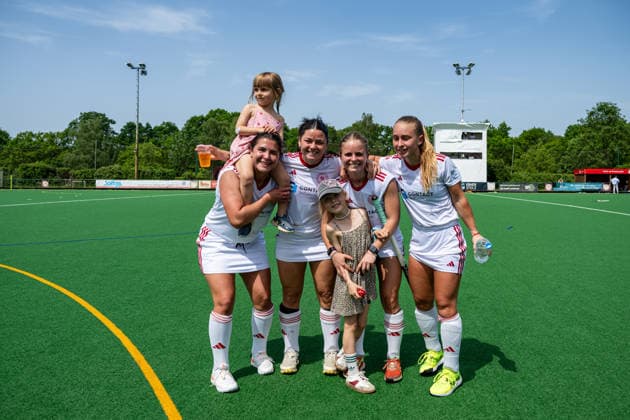 BHC 1 Damen Club Raffelberg Feldhockey, 2 Playdown Spiel, 1 Bundesliga, Frauen Bremen, Deutschland, 23 05 26 BHC 1 Damen Club Raffelberg im Bremer Hockey Club e V am 23 05 2026 in Bremen, Deutschland Foto von Axel Kaste Sieg, Freude, Jubel, BHC Team spielt nächste Saison 1 Bundesliga Bremen Bremer Hockey Club e V Freie Hansestadt Bremen Deutschland BHC Damen - Raffelberg 3-1 23.5.26 LR-4929