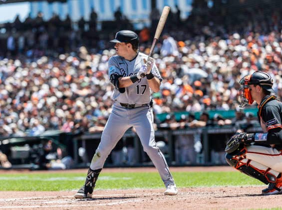 MLB, Baseball Herren, USA 2026: Chicago Vs San Francisco MAY 23 May 23 2026 Chicago left fielder Sam Antonacci (17) up at bat during the MLB game between Chicago White Sox and the San Francisco Giants. Thurman James CSM (Credit Image: Â Thurman James Cal Media) San Francisco Ca USA EDITORIAL USE ONLY Copyright: xx ZUMA-20260523_zma_c04_031.jpg ThurmanxJamesx csmphotothree491452