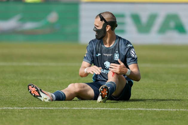 From left to right Sigurd Haugen TSV 1860 Munich , in the final of the Bavarian Toto Cup between FC Würzburger Kickers and TSV 1860 Munich at Stadion am Dallenberg, Würzburg, Germany, on May 23, 2026 Copyright: HMBxMedia xHeikoxBecker