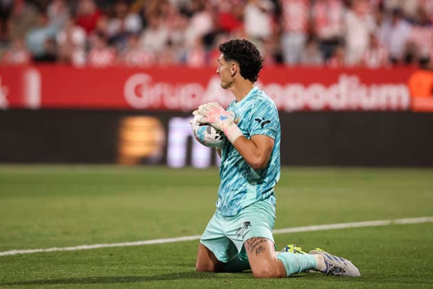 May 23, 2026, Girona, Girona, SPAIN: Matias Dituro of Elche CF in action during the Spanish league, LaLiga EA Sports, football match played between Girona FC and Elche CF at Montilivi stadium on May 23, 2026 in Girona, Spain. Girona FC V Elche CF - LaLiga EA Sports  - ZUMAa181 20260523_zaa_a181_335 Copyright: xJavierxBorregox