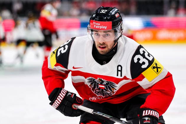 Ice hockey, Eishockey - IIHF WC 2026 ZURICH,SWITZERLAND,23.MAY.26 - ICE HOCKEY - IIHF Ice Hockey World Championship, WM, Weltmeisterschaft 2026, group stage, Austria vs Germany. Image shows Bernd Wolf (AUT).  GEPAxpictures xMaticxKlansek