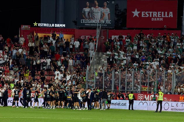 ESP LaLiga EA Sports Girona v Elche CF elche celebrates during LaLiga EA Sports, between Girona v Elche CF played at Montilivi Stadium in Girona on May 23rd, 2026 in Spain Girona CATALUNYA Spain Football Copyright: xEddyxKelelex xAgenciaxLOFx