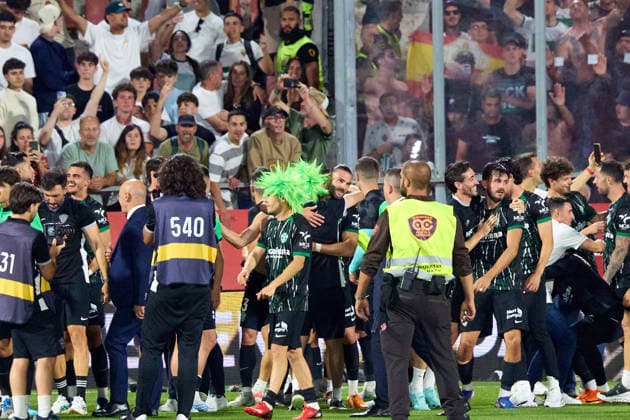 ESP LaLiga EA Sports Girona v Elche CF elche celebrates during LaLiga EA Sports, between Girona v Elche CF played at Montilivi Stadium in Girona on May 23rd, 2026 in Spain Girona CATALUNYA Spain Futbol Copyright: xEddyxKelelex xAgenciaxLOFx