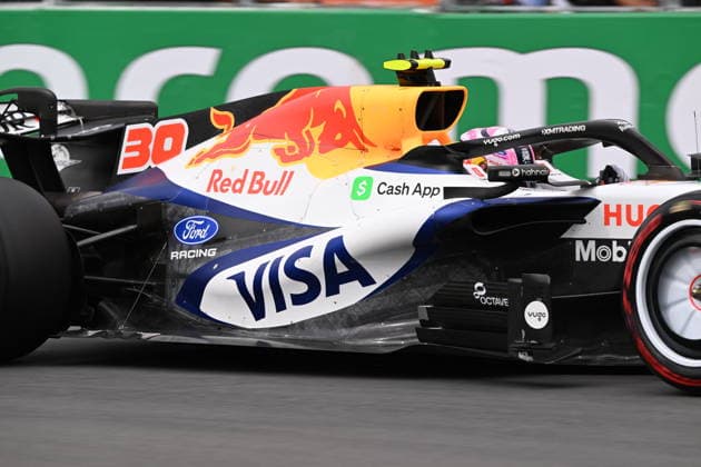 RECORD DATE NOT STATED 23rd May 2026; Circuit Gilles Villeneuve, Montreal, Quebec, Canada; 2026 FIA Formula 1 Canadian Grand Prix, Qualifying; Liam Lawson (30) of New Zeland and Visa Cash App Racing Bulls F1 Team exit turn 10 XavierxLeFrancois