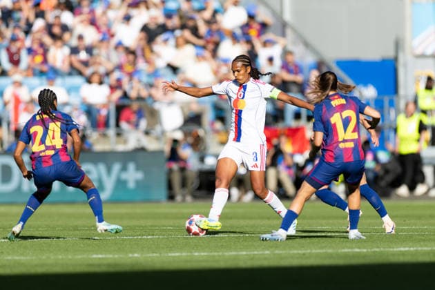 OSLO, NORWAY - MAY 23: Wendie Renard of OL Lyonnes controls the ball during the UEFA Womens Champions League final match between Barcelona and OL Lyonnes at Ullevaal Stadium on May 23, 2026 in Oslo, Norway. (Photo by Ane Frosaker Sports Press Photo)  Copyright: xAnexFrosakerx xSPPx Sportspressphoto_153079