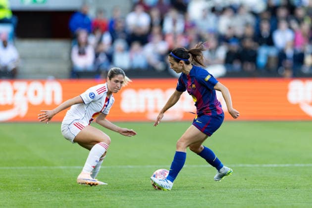 OSLO, NORWAY - MAY 23: Aitana Bonmatí of Barcelona controls the ball during the UEFA Womens Champions League final match between Barcelona and OL Lyonnes at Ullevaal Stadium on May 23, 2026 in Oslo, Norway. (Photo by Ane Frosaker Sports Press Photo)  Copyright: xAnexFrosakerx xSPPx Sportspressphoto_153098