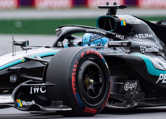 May 23, 2026, Montreal, Qc, CANADA: Mercedes driver George Russell, of the United Kingdom, drives during qualifying at the Formula One auto racing Canadian Grand Prix in Montreal on Saturday, May 23, 2026. Canada News - May 23, 2026  - ZUMAc35_ 20260523_zaf_c35_120 Copyright: xChristopherxKatsarovx