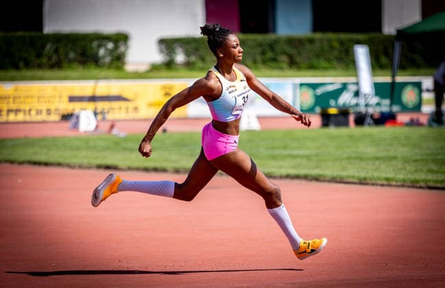 B S Kurpfalz Gala Weinheim, 23 05 2026 Blessing Enatoh GER LG Nord Berlin in the womens high jump B S Kurpfalz Gala on 23 05 2026 at the Sepp Herberger Stadium in Weinheim Baden Württemberg Copyright: xBEAUTIFULxSPORTS R.xSchmittx