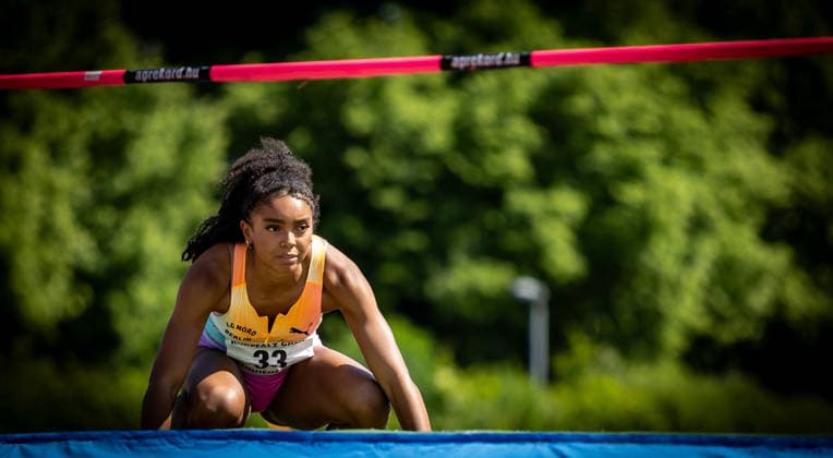B S Kurpfalz Gala Weinheim, 23 05 2026 Ella Obeta GER LG Nord Berlin in the womens high jump B S Kurpfalz Gala on 23 05 2026 at the Sepp Herberger Stadium in Weinheim Baden Württemberg Copyright: xBEAUTIFULxSPORTS R.xSchmittx