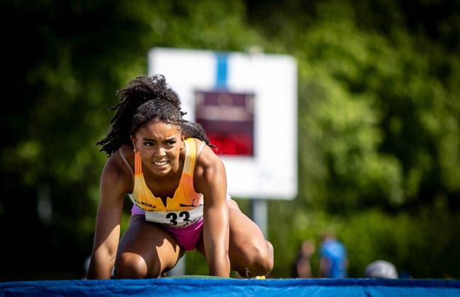 B S Kurpfalz Gala Weinheim, 23 05 2026 Ella Obeta GER LG Nord Berlin in the womens high jump B S Kurpfalz Gala on 23 05 2026 at the Sepp Herberger Stadium in Weinheim Baden Württemberg Copyright: xBEAUTIFULxSPORTS R.xSchmittx