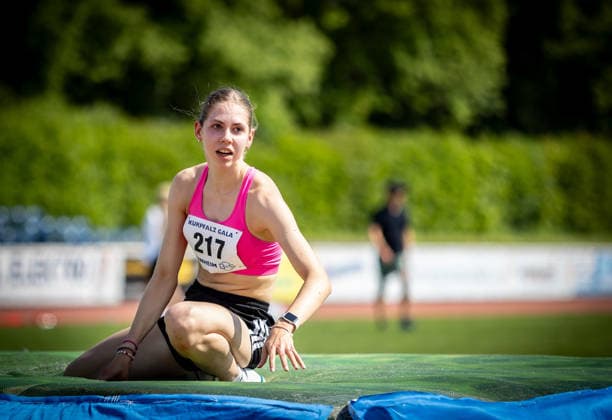 B S Kurpfalz Gala Weinheim, 23 05 2026 Dorothea Gantert GER SpVg Laatzen in the womens high jump B S Kurpfalz Gala on 23 05 2026 at the Sepp Herberger Stadium in Weinheim Baden Württemberg Copyright: xBEAUTIFULxSPORTS R.xSchmittx