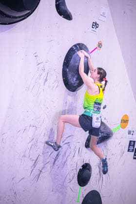 23 05 2026 Climbing Bouldering World Climbing Series Bern 2026 Final Women Oceania Mackenzie AUS Bern Bern Expo Switzerland