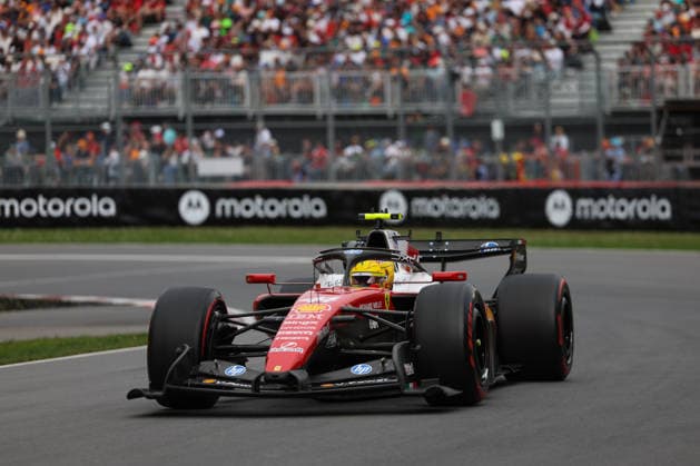 RECORD DATE NOT STATED 23rd May 2026; Circuit Gilles Villeneuve, Montreal, Quebec, Canada; 2026 FIA Formula 1 Canadian Grand Prix, Qualifying; Lewis Hamilton (44) of Great Britain and Scuderia Ferrari HP at turn 2 exit ArtxVega