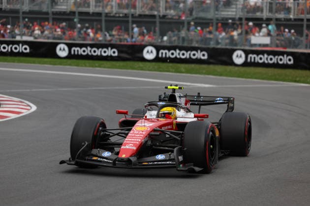 RECORD DATE NOT STATED 23rd May 2026; Circuit Gilles Villeneuve, Montreal, Quebec, Canada; 2026 FIA Formula 1 Canadian Grand Prix, Qualifying; Lewis Hamilton (44) of Great Britain and Scuderia Ferrari HP at turn 2 exit ArtxVega