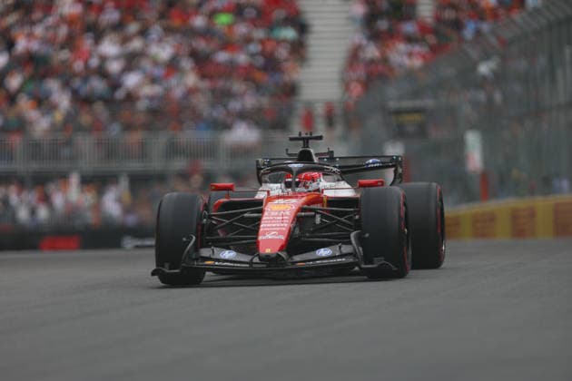 RECORD DATE NOT STATED 23rd May 2026; Circuit Gilles Villeneuve, Montreal, Quebec, Canada; 2026 FIA Formula 1 Canadian Grand Prix, Qualifying; Charles Leclerc (16) of Monaco and Scuderia Ferrari HP after turn 2 ArtxVega