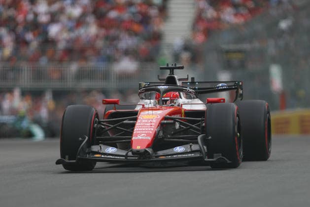 RECORD DATE NOT STATED 23rd May 2026; Circuit Gilles Villeneuve, Montreal, Quebec, Canada; 2026 FIA Formula 1 Canadian Grand Prix, Qualifying; Charles Leclerc (16) of Monaco and Scuderia Ferrari HP after turn 2 ArtxVega