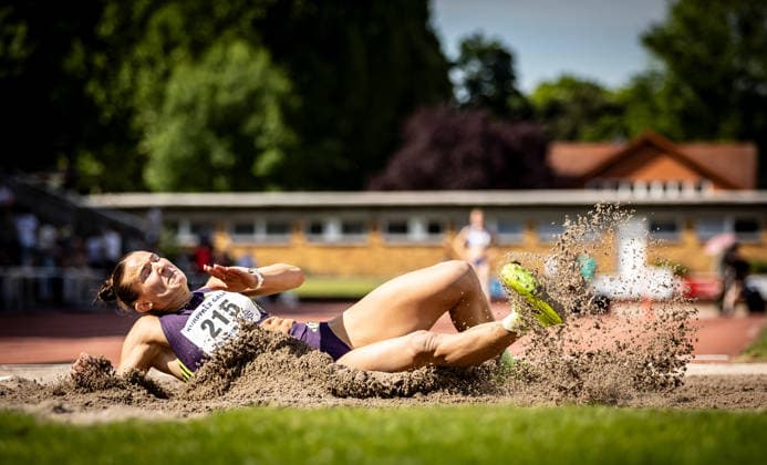 B S Kurpfalz Gala Weinheim, 23 05 2026 Vanessa Grimm GER Königsteiner LV in the womens long jump B S Kurpfalz Gala on 23 05 2026 at the Sepp Herberger Stadium in Weinheim Baden Württemberg Copyright: xBEAUTIFULxSPORTS R.xSchmittx