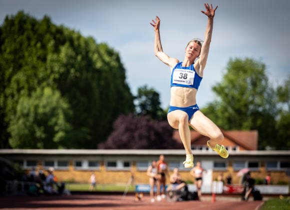 B S Kurpfalz Gala Weinheim, 23 05 2026 Caroline Freitag GER LAC Erdgas Chemnitz in the womens long jump B S Kurpfalz Gala on 23 05 2026 at the Sepp Herberger Stadium in Weinheim Baden Württemberg Copyright: xBEAUTIFULxSPORTS R.xSchmittx