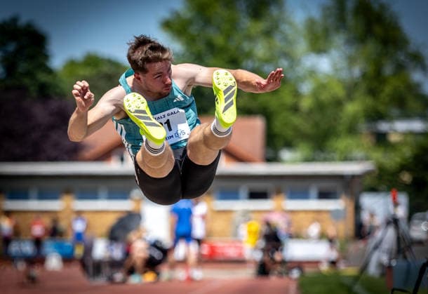 B S Kurpfalz Gala Weinheim, 23 05 2026 Jeroen Gonnissen BEL Belgium in the mens long jump B S Kurpfalz Gala on 23 05 2026 at the Sepp Herberger Stadium in Weinheim Baden Württemberg Copyright: xBEAUTIFULxSPORTS R.xSchmittx