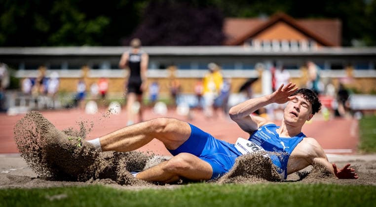 B S Kurpfalz Gala Weinheim, 23 05 2026 Steven Freund GER LAC Erdgas Chemnitz in the mens long jump B S Kurpfalz Gala on 23 05 2026 at the Sepp Herberger Stadium in Weinheim Baden Württemberg Copyright: xBEAUTIFULxSPORTS R.xSchmittx