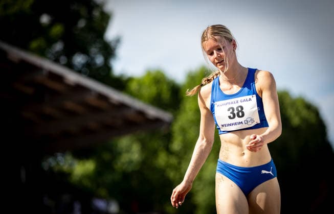 B S Kurpfalz Gala Weinheim, 23 05 2026 Caroline Freitag GER LAC Erdgas Chemnitz in the womens long jump B S Kurpfalz Gala on 23 05 2026 at the Sepp Herberger Stadium in Weinheim Baden Württemberg Copyright: xBEAUTIFULxSPORTS R.xSchmittx
