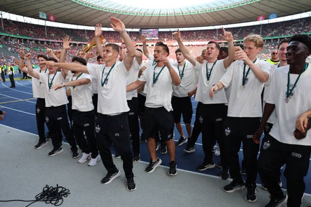 23 05 26 DFB Cup Final 2026 FC Bayern Munich VfB Stuttgart Germany, Berlin, 23 05 2026, Football, Season 2025 2026, U19 VfB Stuttgart in Berlin Olympic Stadium